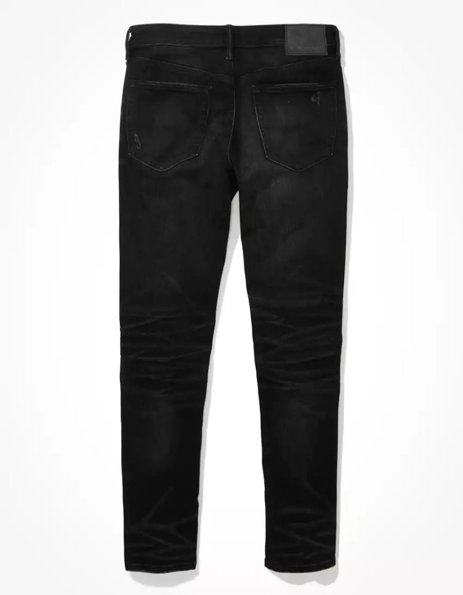 Jean American Eagle AE AirFlexAthletic Fit Noir Homme | QFP-80216648